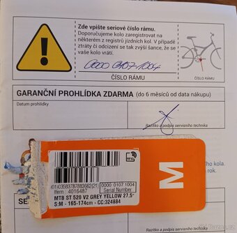 Prodám kolo MTB ST 520 RR GREY Y - 12