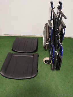 Mechanický invalidní vozík XXL, TOP STAV - 12