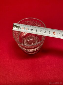 sklenice retro sklenice sada československé sklo pohár - 12