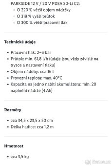 Aku postřikovač peformance s baterií ah4 a nabíječkou - 12