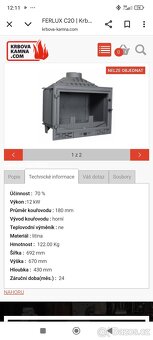 Prodám krbovou vložkou - 12