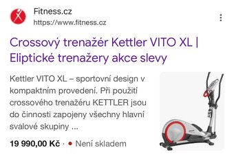 Crossový trenažér Kettler Vito XL - 12