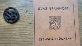 SVAZ BRANNOSTI - pamětní dýka a dokumenty 1945-1949 - 12