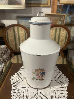 Starší smaltovaná konvice Bonyhád 38cm - 12