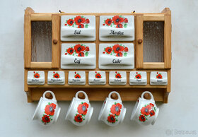 Police s kořenky - motiv vlčí mák - 12