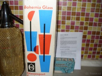 retro sifonová lahev s pův. obalem a bombičkami - 12