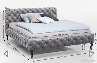 Manželská postel KARE Design - 12