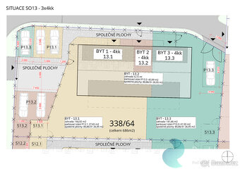 Prodej, byt 4+kk, 80,15m2, terasa, zahrada, parkování, Panor - 12