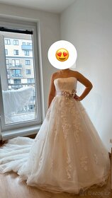 Luxusní značkové svatební šaty nové - 12