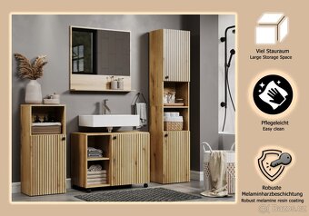 Nový stylový kvalitní 4-dílný koupelnový set - 12