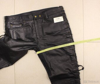 Kožené šněrovací kalhoty Polo 2XL-49x89x117x20 cm - 12