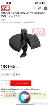 Stihl půdní vrták+ 90 150 200mm vrtáky+vrtací hlava 2x prodl - 12