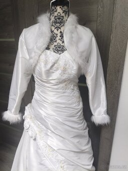 Tradiční svatební šaty 38/40/42 - 12