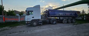 Scania G440 + Schmitz oceľový sklápací náves - 12