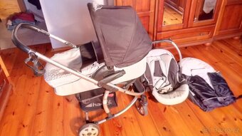 Kočárek 3v1 hluboká korba,sportovní sedačka,autosedacka - 12