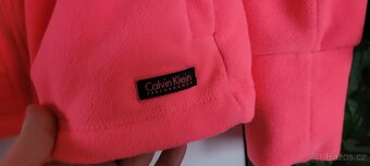 Dámská neon růžová mikina Calvin Klein vel. L - 12