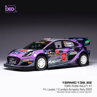 Modely Ford Puma Rally1 1:18 IXO - 12
