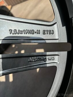 Nová sada Mercedes Alu Kola R19 5x112 Letní sada Continental - 12