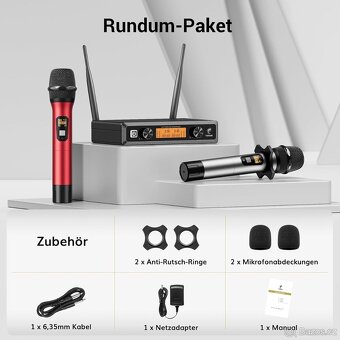 Bezdrátový mikrofonní systém UHF TONOR TW820 - 12