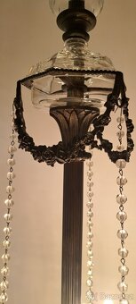 Starožitný velký secesní lustr, secese - 12