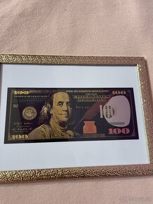 Zlatá bankovka 100 $ - 12