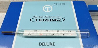 RTUŤOVÝ TEPLOMĚR NORMOVANÝ JAPAN TERUMO DE LUXE -NOVÝ - 12