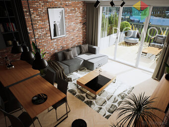 Jedinečný byt se zelenou zahradou, dvěma terasami, zděným sk - 12