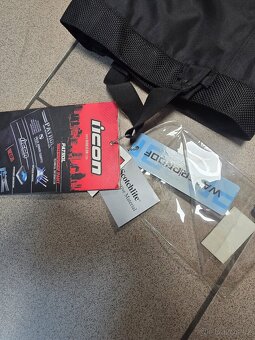 Pánské voděodolné motorkářské kalhoty Icon Patrol černé - 12