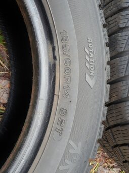 4xZimní gumy 2xBARUM 2xFIRSTSTOP 185/60 R14 4x7MM - 12