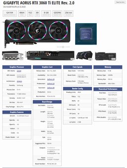 RTX 3060 Ti 8GB Gigabyte AORUS Elite rev. 2.0 - 12