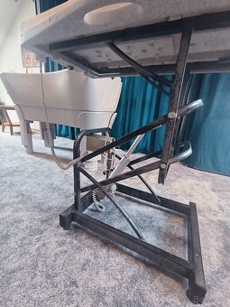 Hydraulický stříhací stůl a vana pro psy - 12