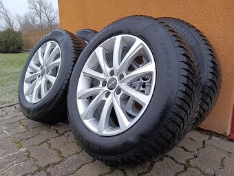 ALU kola 5x112 R17, zimní pneu 225/50 R17 2x8 mm, 2x7 mm - 12