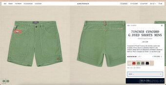 Nové kraťase Amundsen 7incher Concord G.Dyed Shorts Men - 12