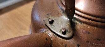 STAROŽITNÁ SECESNÍ MĚDĚNÁ RYCHLOVARNÁ KONVICE SIMPLEX - 12