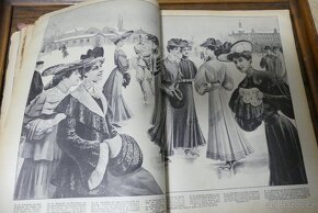 Wiener mode, starožitný módní časopis, svázaný ročník 1903 - 12