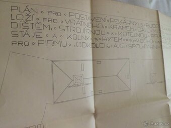 HUBERT GESSNER- Architekt Plány- Pekárna Fr.ODKOLEK Vysočany - 12