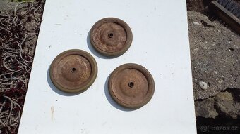 Retro kočárek pro panenky + další kolečka, kola (různá) - 12