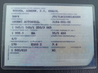 TOYOTA RAV 4 2.0i 1996 - 12