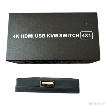 HDMI USB KVM přepínač 4×1 - 12