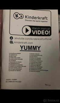 Dětská jídelní židlička Kinderkraft YUMMY - 12