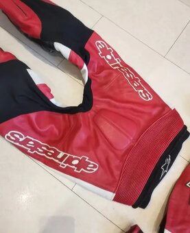Alpinestars Octane-Dámská(Dětská) kožená moto kombinéza - 12