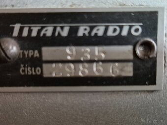 Staré rádio Titan 935, Praha, rok 1936 - 12