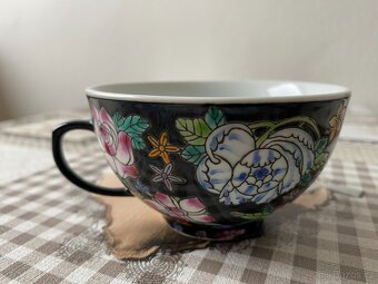 Retro souprava z čínského porcelánu II - motiv květiny - 12