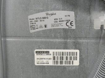 Použitá pračka Whirlpool ETLS 66912 se zárukou - 12