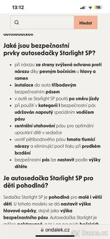 Autosedačka Storchenmühle Starlight SP - 12