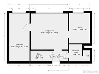 Pronájem bytu 2+1, Krškova, Hlubočepy, 20900 Kč/měs, 43 m2 - 12