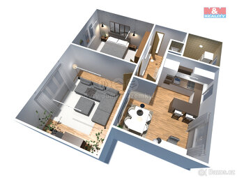 Prodej bytu 3+kk, 65 m2, OV, Chomutov, ul. Čechova - 12