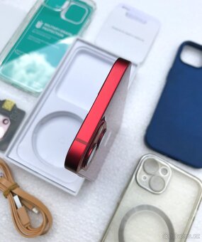 Prodám: KRÁSNÝ 🍏 Apple Iphone 13 128GB RED s příslušenstvím - 12