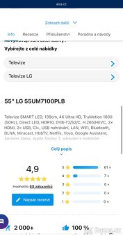 Televize Lg 55” REEZERVACE - 12