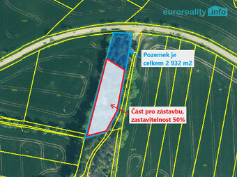 Prodej, stavební pozemky, 2 932 m2, Katovice - 12
